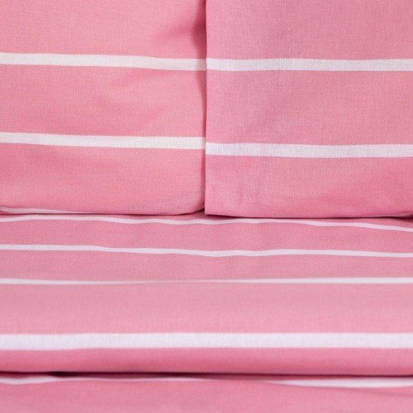 Постельное бельё Этель 1.5сп Pink stripes 143х215см, 150х214см, 70х70см-2 шт, 100% хлопок,поплин