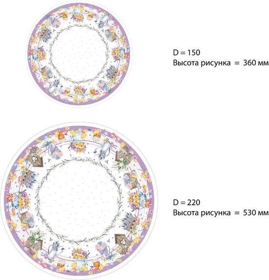 Скатерть "Этель" Spring easter d=214см +/-3см, 100% хл, саржа 190 гр/м2